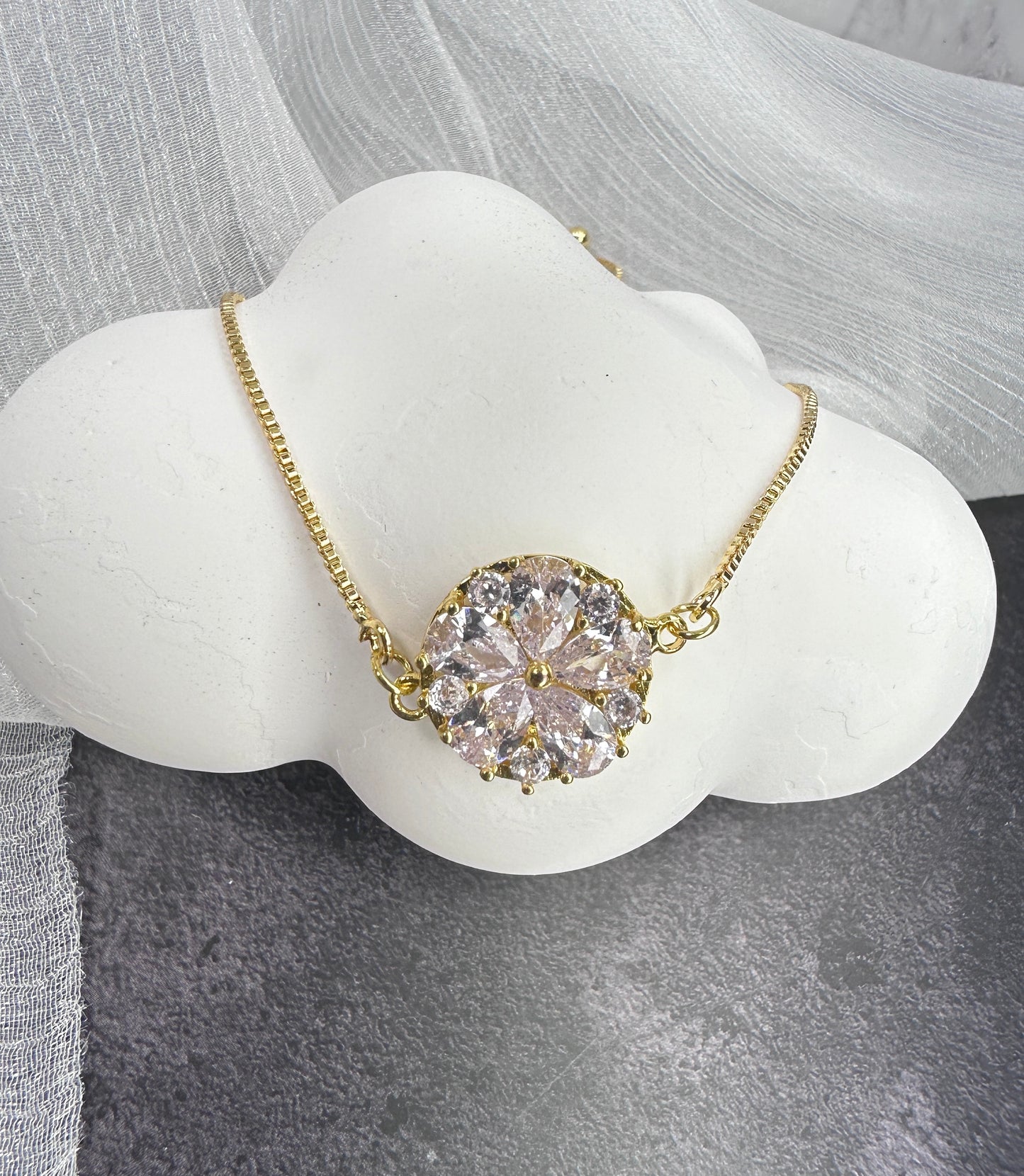 Blooming Radiance Adjustable Bracelet | One Size Fits All