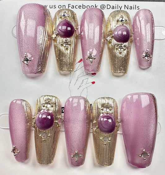 Handcrafted press on nails 351269
