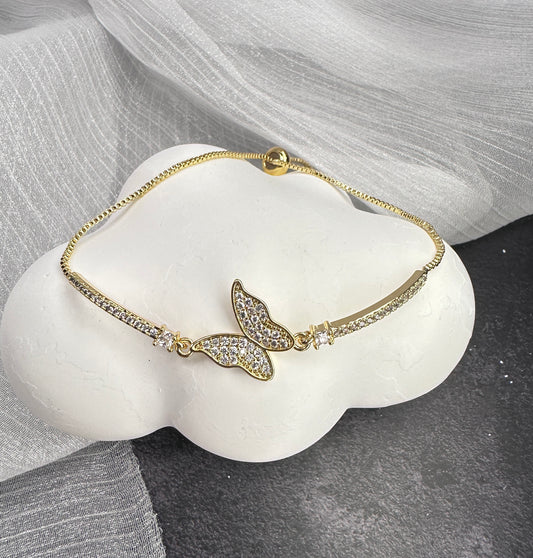 One Size Fits All: The Golden Butterfly Bracelet