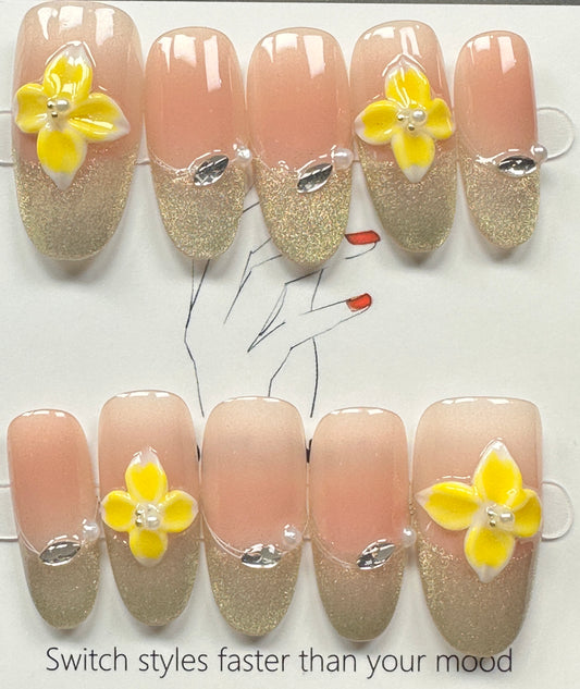 Handcrafted press on nails