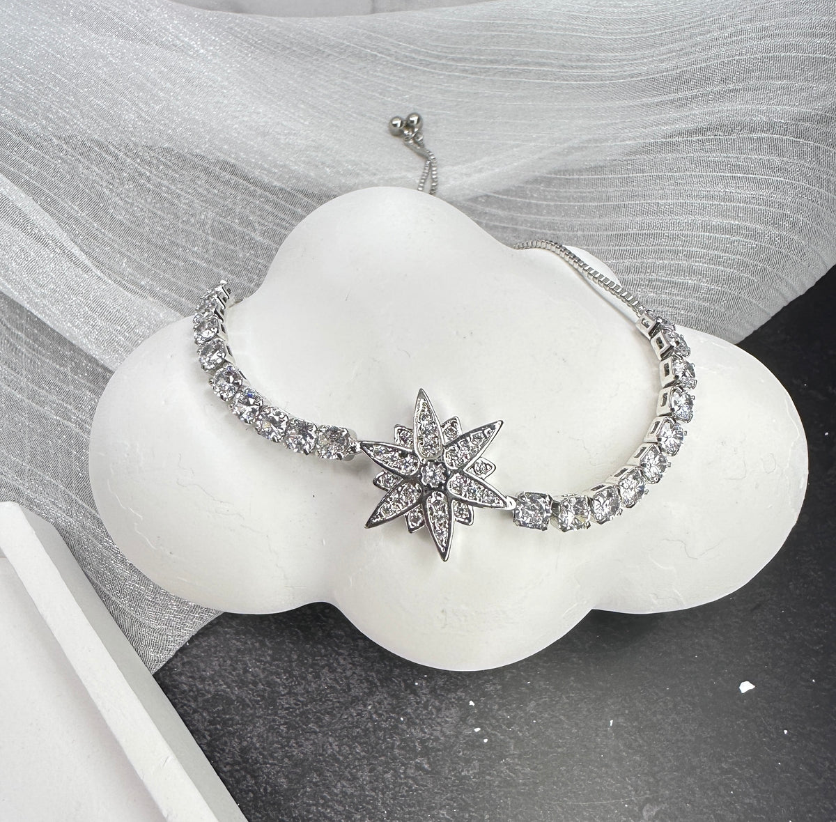 Celestial Polaris Adjustable CZ Bracelet