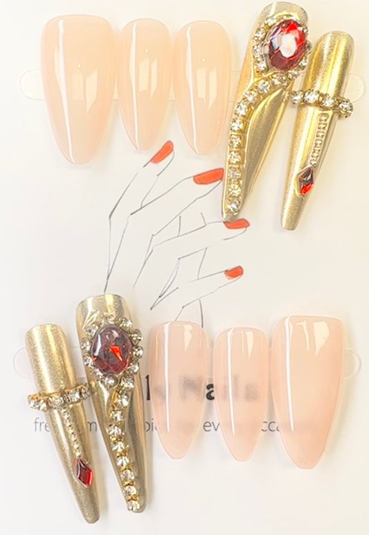 Gamer's Glam Press On Nails 251274