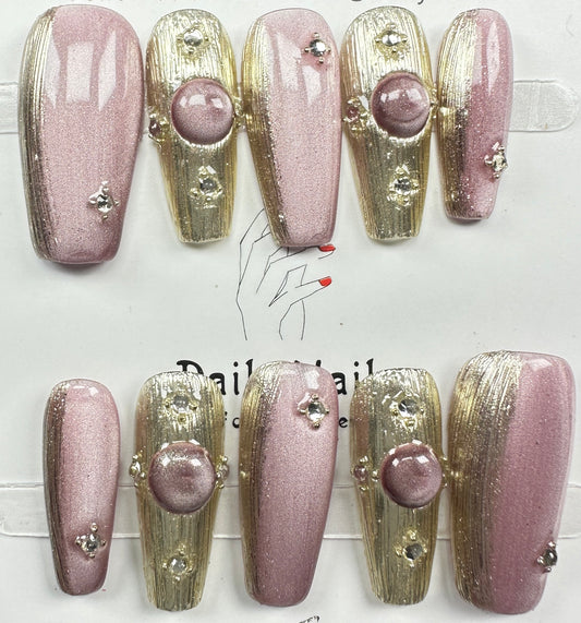 Baroque Press On Nails - Luxury Handcrafted False Nails