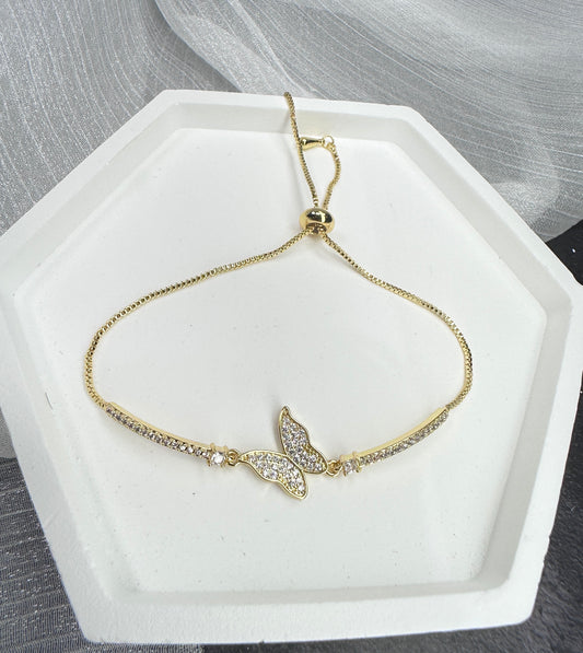 One Size Fits All: The Golden Butterfly Bracelet