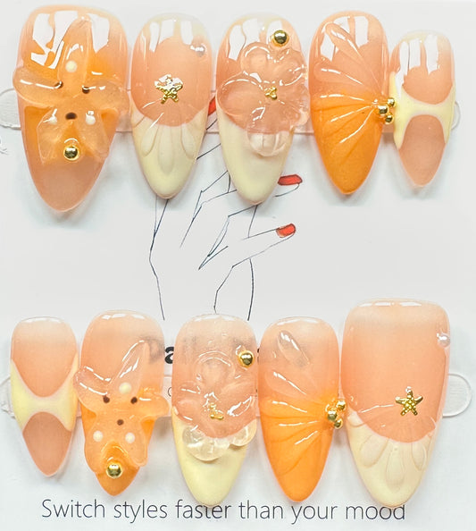 Handcrafted press on nails