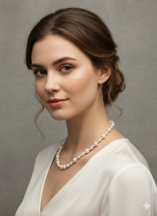 Luminous Blush Pearl Strand with Removable Pendant