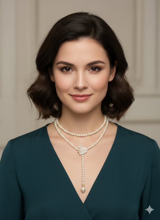 The Swan Sonata Convertible Pearl Necklace
