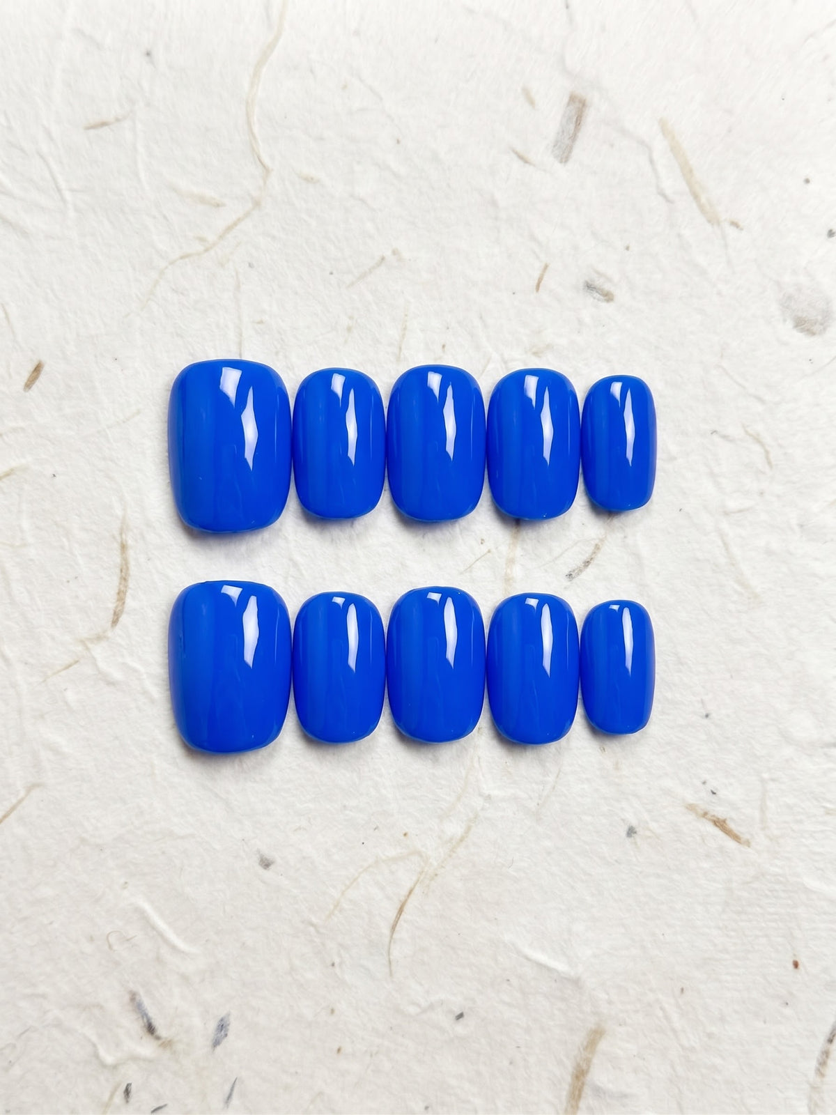 Royal Blue Short Square Handmade Press-On Nails