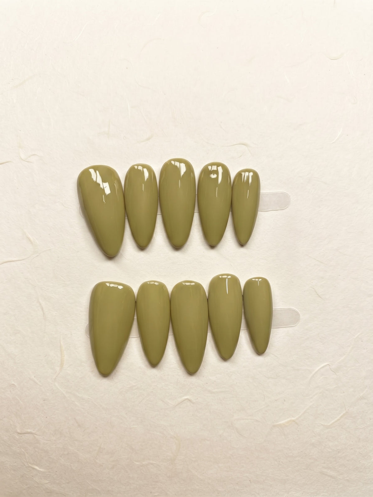 Camel Medium Almond Handmade Press-On Nails