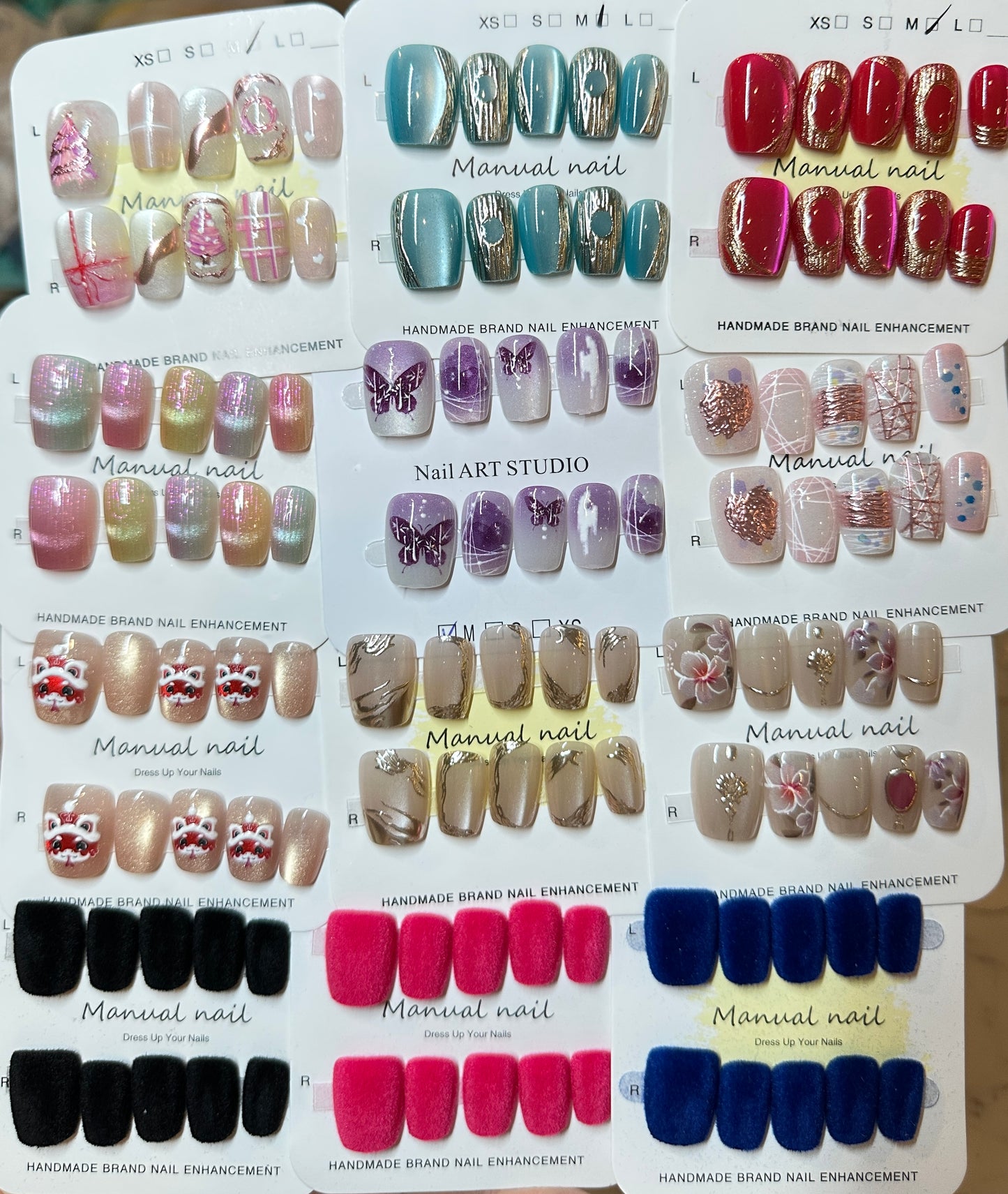 10-Pack Mystery Essential Plus Press-On Nails Bundle - Premium Surprise Styles!