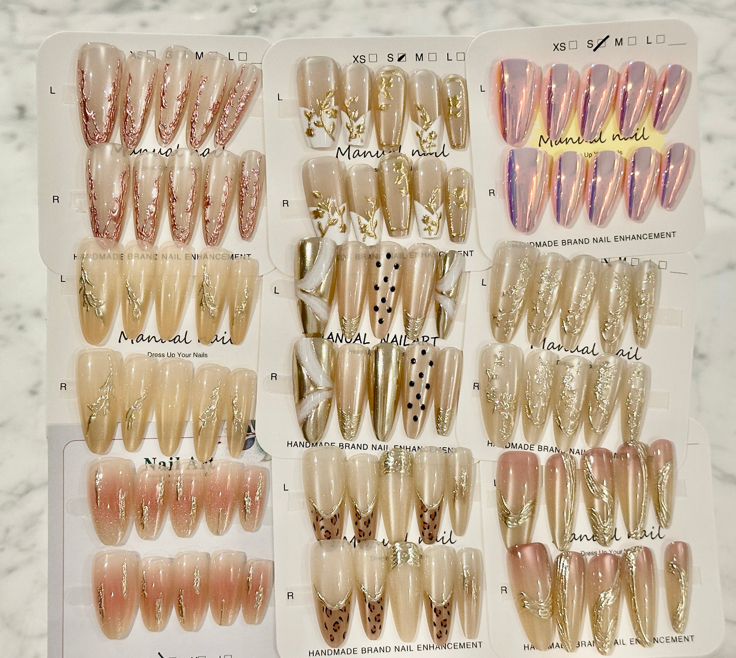 10-Pack Mystery Essential Plus Press-On Nails Bundle - Premium Surprise Styles!