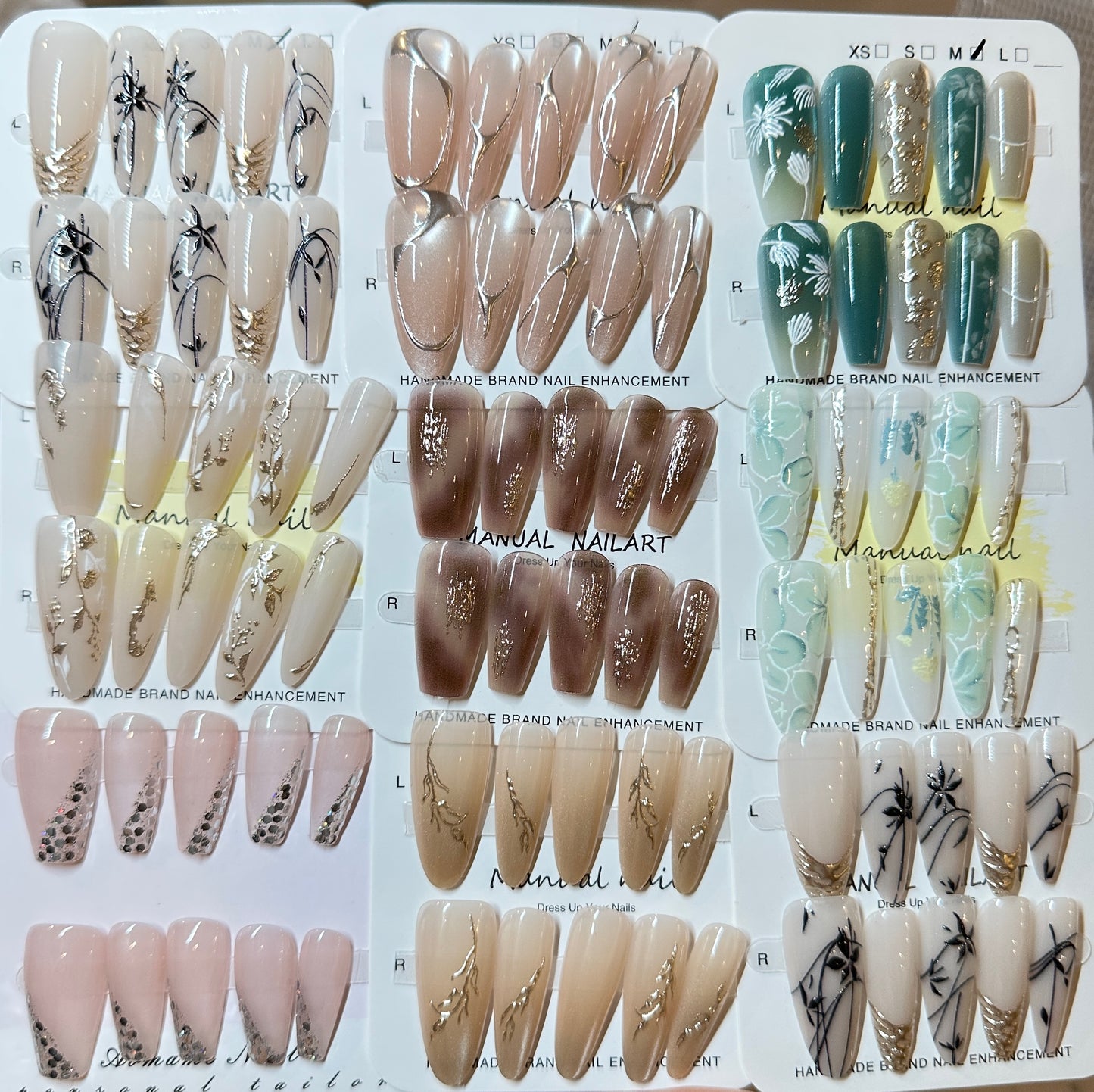 10-Pack Mystery Essential Plus Press-On Nails Bundle - Premium Surprise Styles!