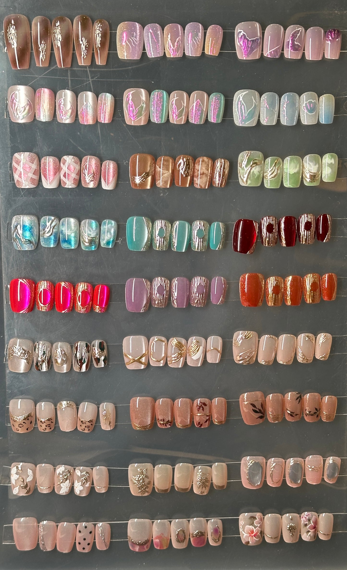 10-Pack Mystery Essential Plus Press-On Nails Bundle - Premium Surprise Styles!