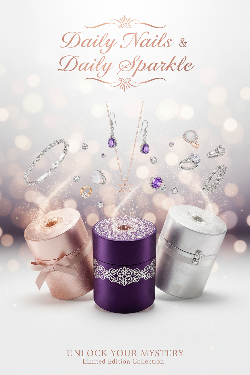 Daily Sparkle珠宝盲盒品牌海报