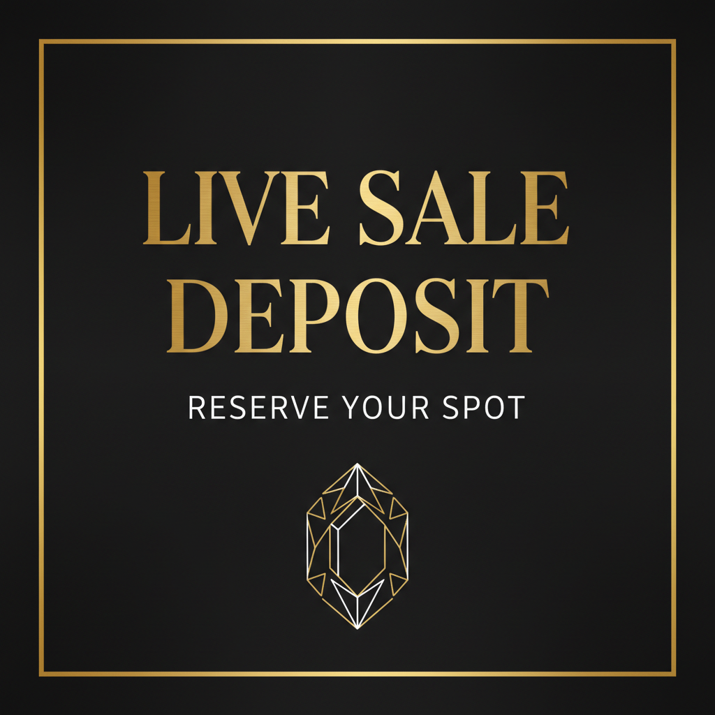 Live Sale Deposit - Black White Gold