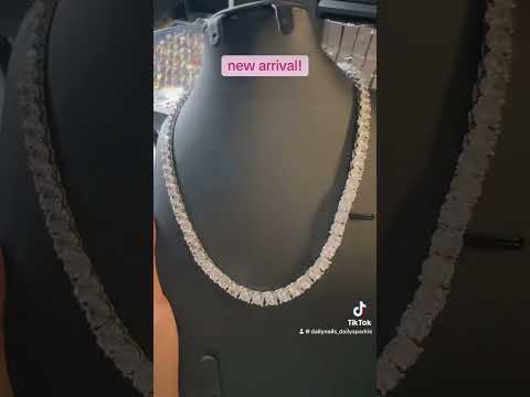 White Gold Plated Tennis Necklace